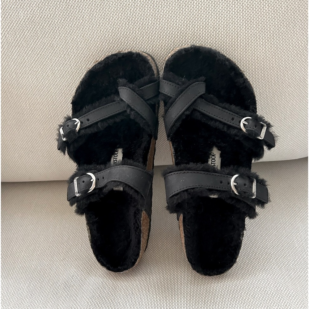 Birkenstock Mayari Shearling Sandals